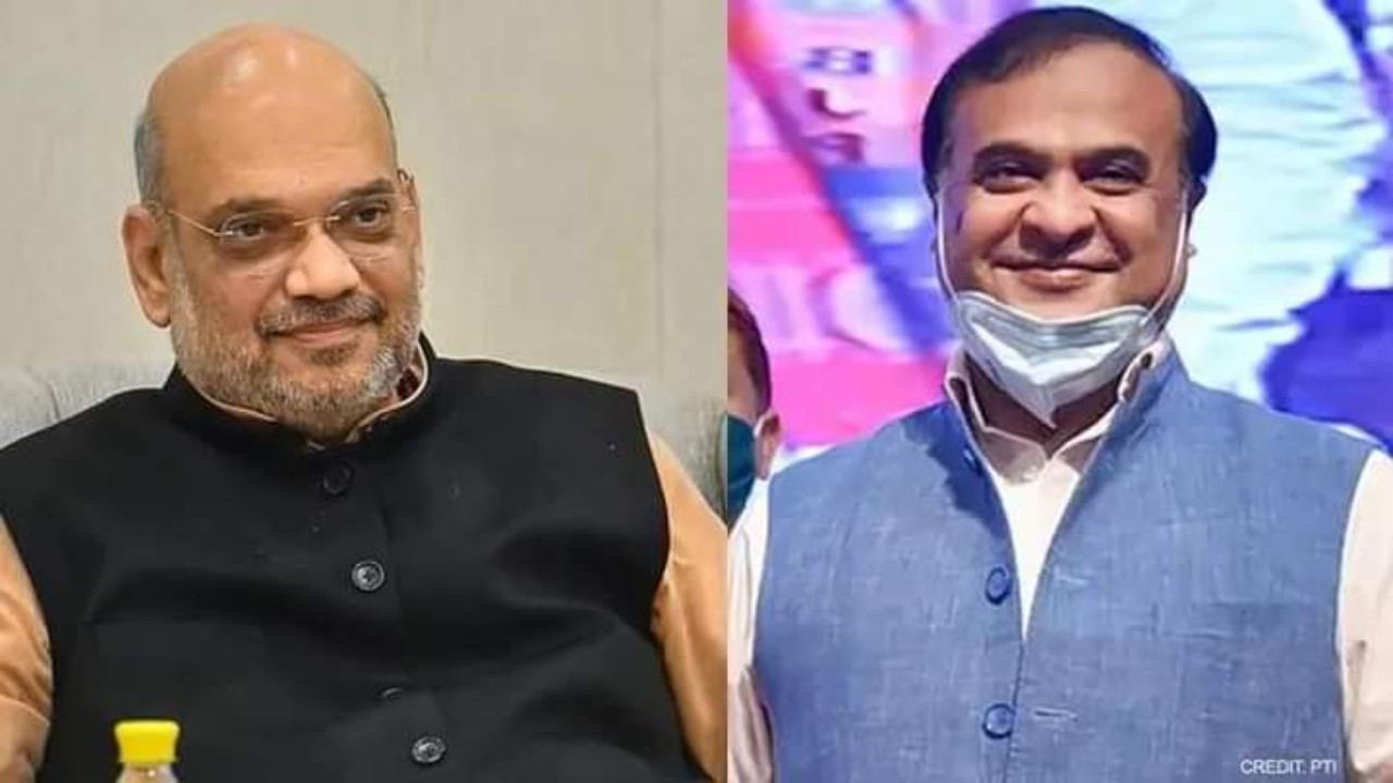 Amitshah and himanta biswa sarma