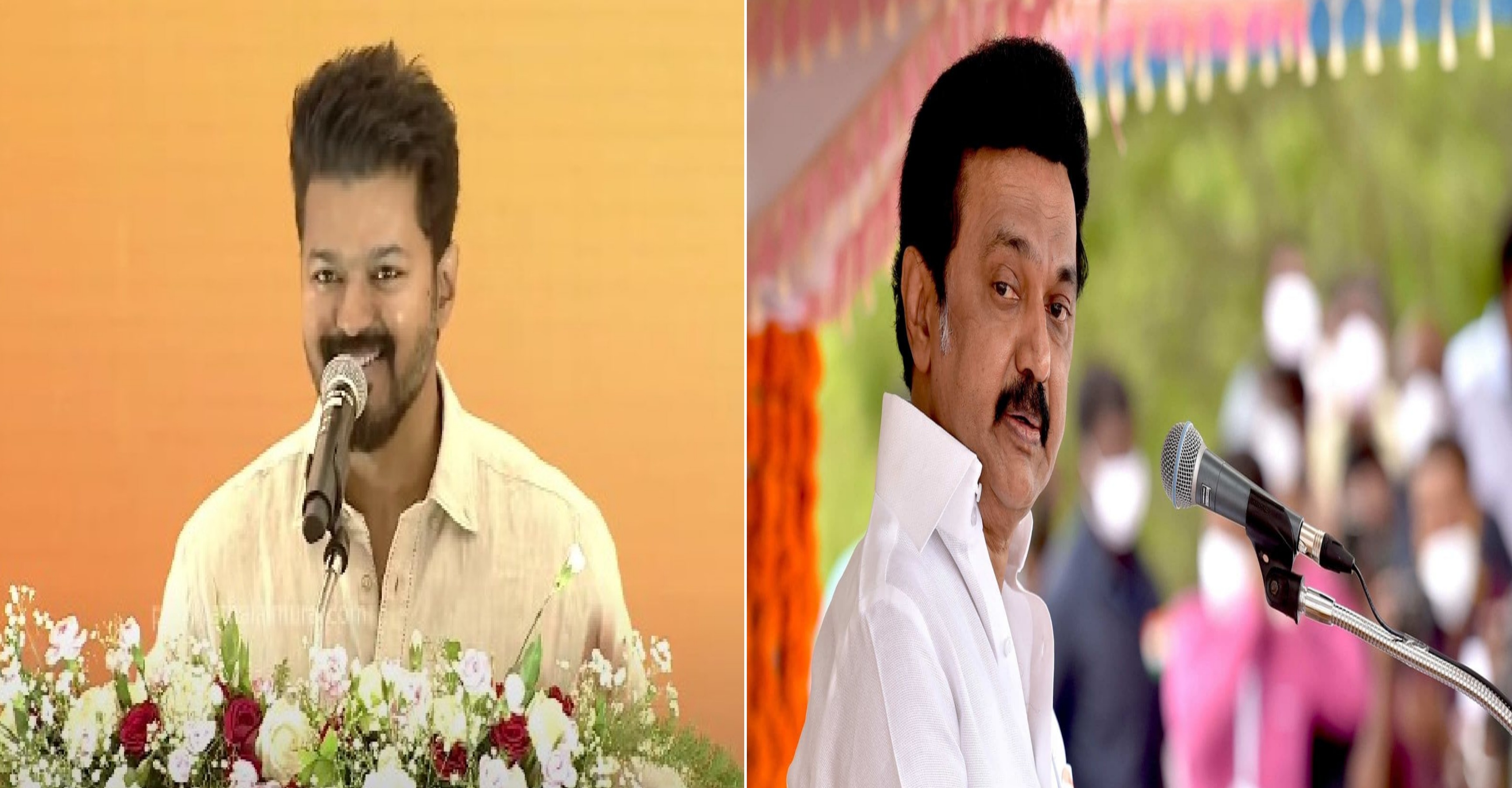 Actor vijay ,mk stalin