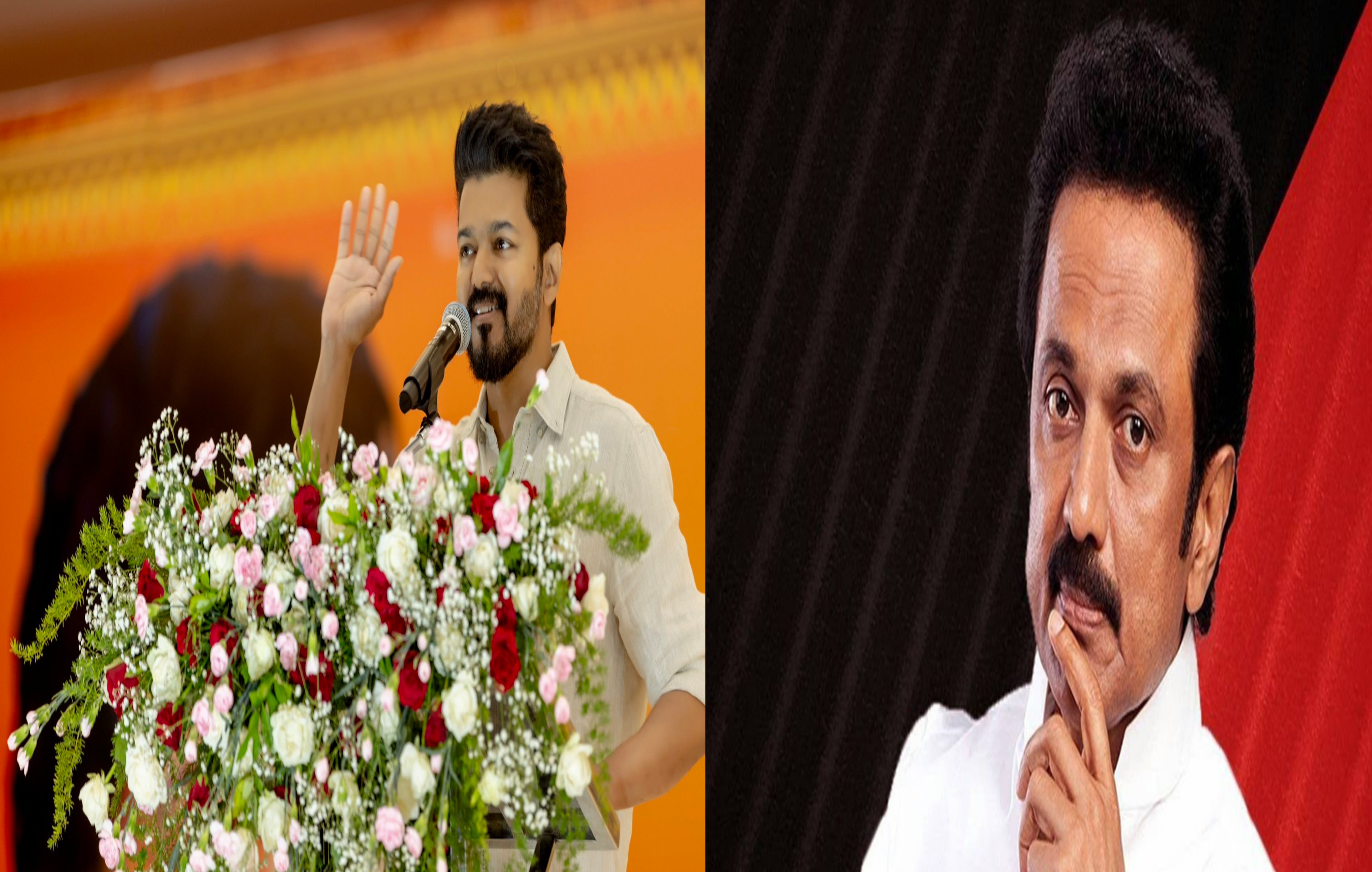 Actor vijay ,mk stalin