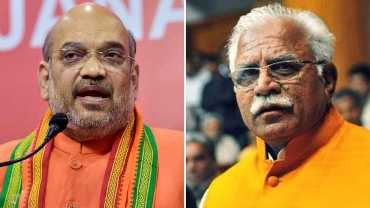 amitshah, manokar lal khattar